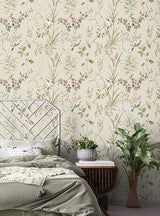 Mariko Neutral by Fine Decor Botanical Wallpaper- Brewster Home Fashions M1855