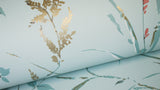 Mariko Light Blue by Fine Decor Botanical Wallpaper – Brewster Home Fashions M1856