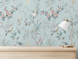 Mariko Light Blue by Fine Decor Botanical Wallpaper – Brewster Home Fashions M1856