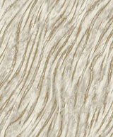 Arran Neutral Swirling Stripe Wallpaper by Fine Decor, a metallic-accented vinyl on non woven design in light grey and golden brown.
