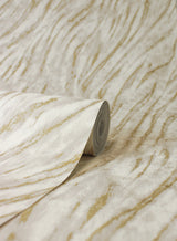 Arran Neutral by Fine Decor Swirling Stripe Wallpaper – Brewster M1861