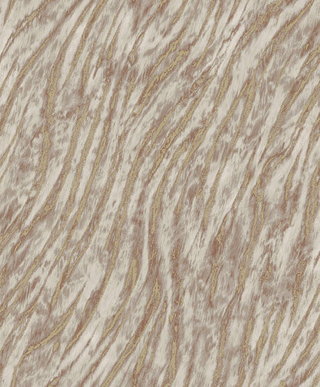 Fine Decor Arran Rose Gold Swirling Stripe Wallpaper M1862