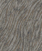 Arran Stone Swirling Stripe Wallpaper in grey with metallic accents