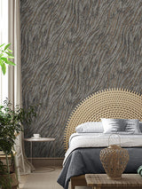 Arran Stone by Fine Decor Swirling Stripe Wallpaper – Brewster Home Fashions M1863