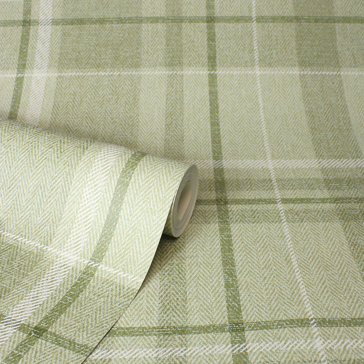 Harris Green by Fine Decor Plaid Chevron Wallpaper – Brewster Home Fashions M1865