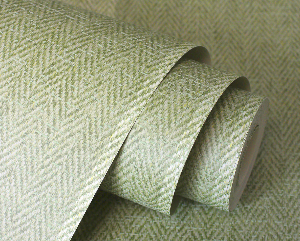 Finn Green by Fine Decor Chevron Stripe Wallpaper – Brewster Home Fashions M1866