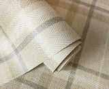 Harris Light Brown by Fine Decor Plaid Chevron Wallpaper – Brewster Home Fashions M1868