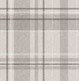 Harris Grey Plaid Chevron Wallpaper by Fine Decor