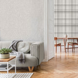 Theo Light Grey by Fine Decor Chevron Wallpaper- Brewster Home Fashions M1873
