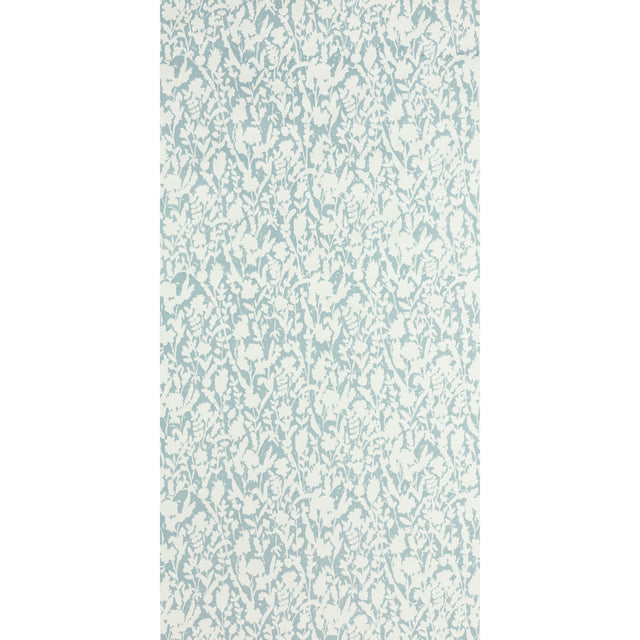 Ghost of Miss Willmott Indigo wallpaper by Raoul Textiles for Schumacher, hand-printed botanical pattern on Japanese pulp paper.