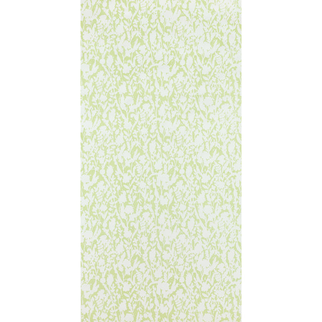 Ghost of Miss Willmott Lawn by Raoul Textiles green botanical wallpaper pattern
