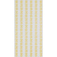 PASCAL wallpaper in Sulphur by Raoul Textiles for Schumacher, featuring a hand-printed yellow geometric pattern on white background.