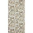 MICHEL wallpaper in Cardamon by Raoul Textiles for Schumacher, hand-printed floral pattern on Japanese pulp paper.