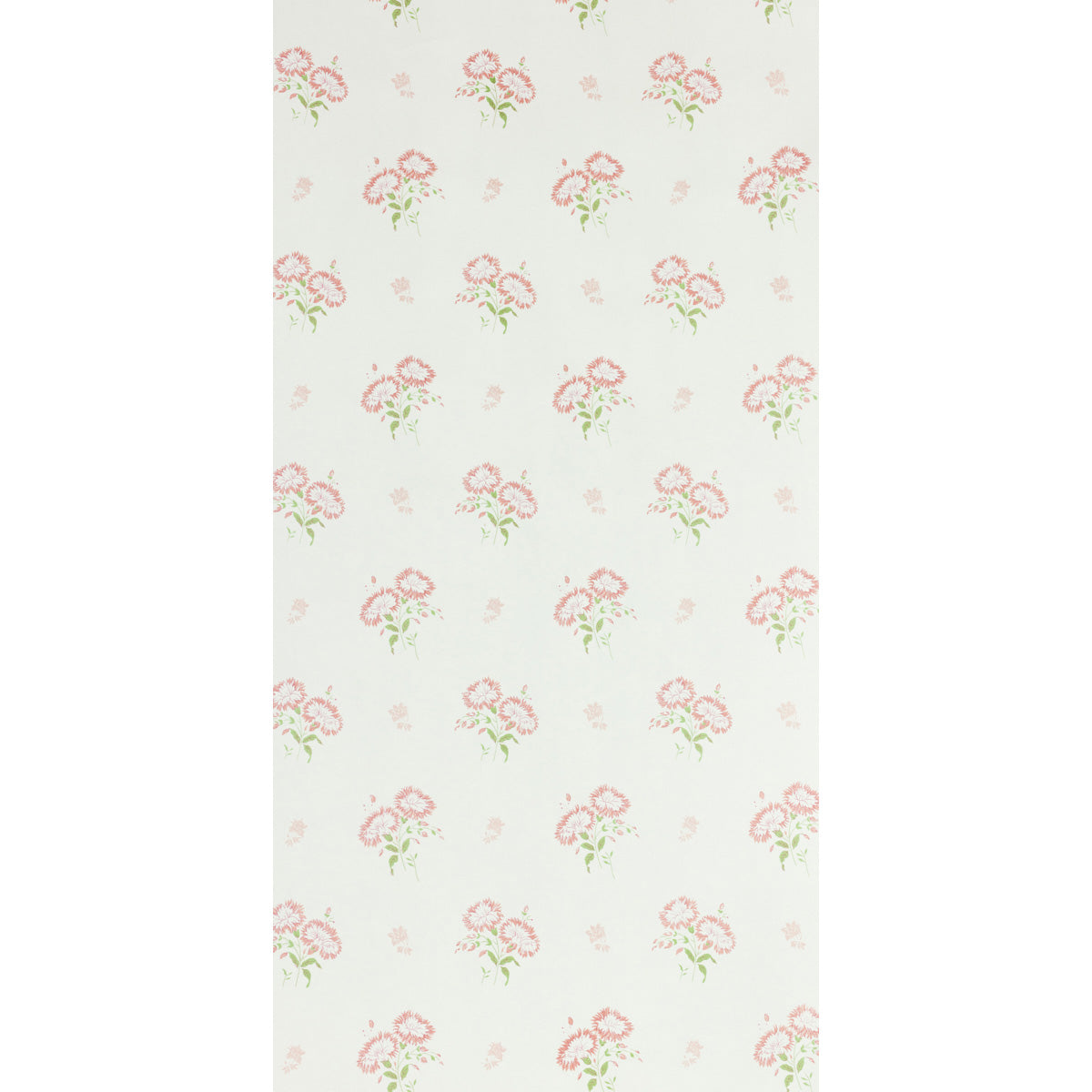 Freya Sprout by Raoul Textiles hand-printed floral wallpaper on Japanese pulp paper, Schumacher M57150