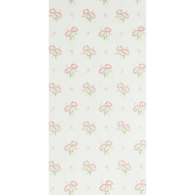Freya Sprout by Raoul Textiles hand-printed floral wallpaper on Japanese pulp paper, Schumacher M57150