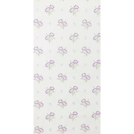 Freya Lavender by Raoul Textiles hand-printed floral wallpaper on Japanese pulp paper