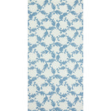 Cyril Delft by Raoul Textiles blue and white hand-printed wallpaper pattern by Schumacher
