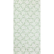 Cyril wallpaper in Robin's Egg by Raoul Textiles for Schumacher, featuring a hand-printed leafy scroll pattern on Japanese pulp paper.