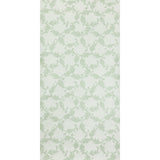 Cyril wallpaper in Robin's Egg by Raoul Textiles for Schumacher, featuring a hand-printed leafy scroll pattern on Japanese pulp paper.
