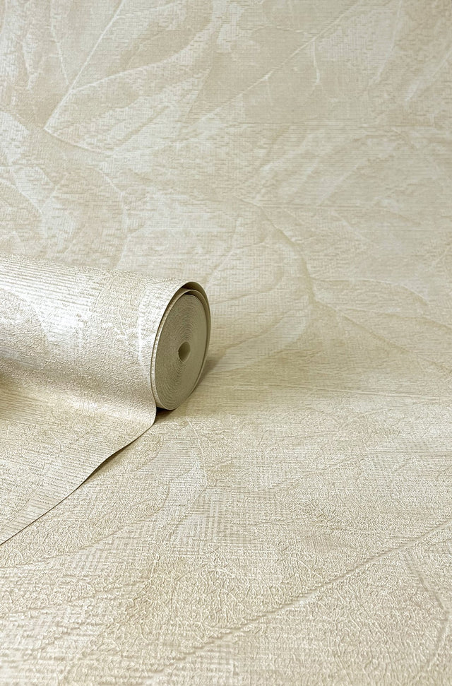Aspen Bone Leaf Wallpaper