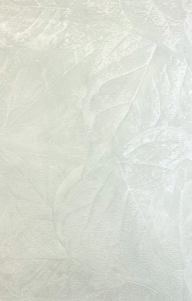 Aspen White Leaf Wallpaper