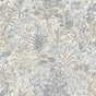 Fine Decor Meilani Natural & Grey Palm Landscape Wallpaper roll with tropical palm landscape pattern
