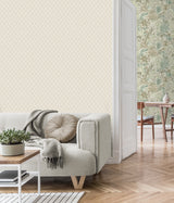 Santina Eggshell by Fine Decor Trellis Wallpaper – Brewster Home Fashions M95679