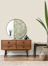 Santina Eggshell by Fine Decor Trellis Wallpaper – Brewster Home Fashions M95679