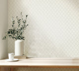 Santina White & Silver by Fine Decor Trellis Wallpaper – Brewster Home Fashions M95680