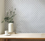 Santina Natural & Grey by Fine Decor Trellis Wallpaper – Brewster Home Fashions M95681
