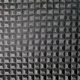 Romero Black 3D Geometric Wallpaper close-up pattern