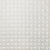 Fine Decor Romero White 3D Geometric Wallpaper roll and room scene