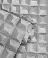 Romero Grey by Fine Decor 3D Geometric Wallpaper – Brewster Home Fashions M95684