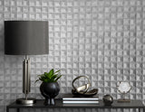 Romero Grey by Fine Decor 3D Geometric Wallpaper – Brewster Home Fashions M95684