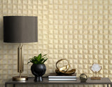 Romero Gold by Fine Decor 3D Geometric Wallpaper – Brewster Home Fashions M95685