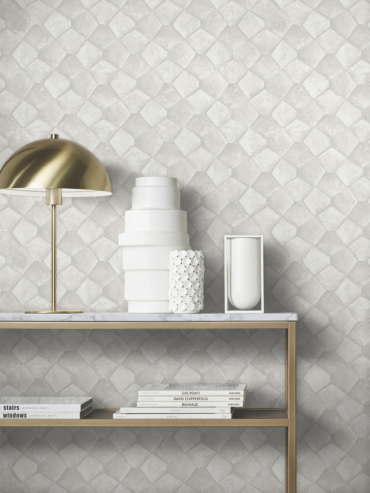 Waterford Dove by Antonina Vella Tiled Wallpaper- York Designer Series MA34906