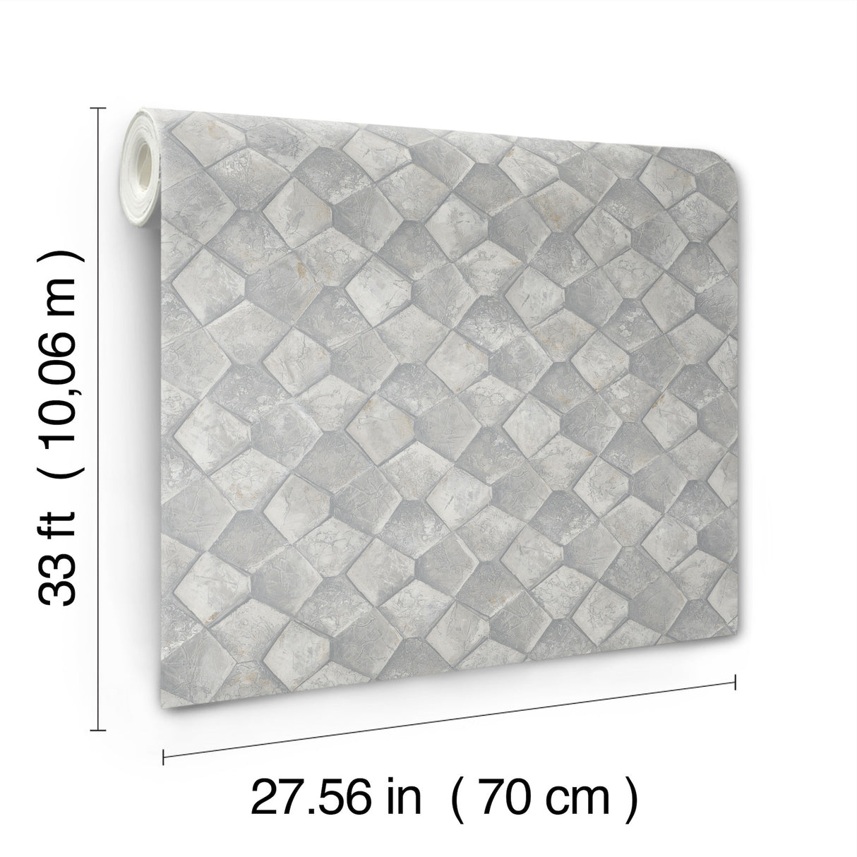 Waterford Grey by Antonina Vella Tiled Wallpaper – York Designer Series MA34907