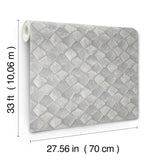 Waterford Grey by Antonina Vella Tiled Wallpaper – York Designer Series MA34907