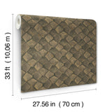 Waterford Gold by Antonina Vella Tiled Textured Vinyl Wallpaper – York Designer Series MA34909