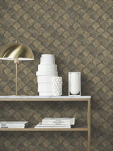 Waterford Gold by Antonina Vella Tiled Textured Vinyl Wallpaper – York Designer Series MA34909
