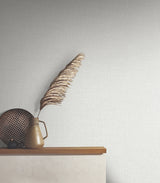 Highland Tweed Light Grey by Antonina Vella Faux Fabric Wallpaper – York Designer Series MA34912