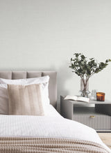 Highland Tweed Light Grey by Antonina Vella Faux Fabric Wallpaper – York Designer Series MA34912