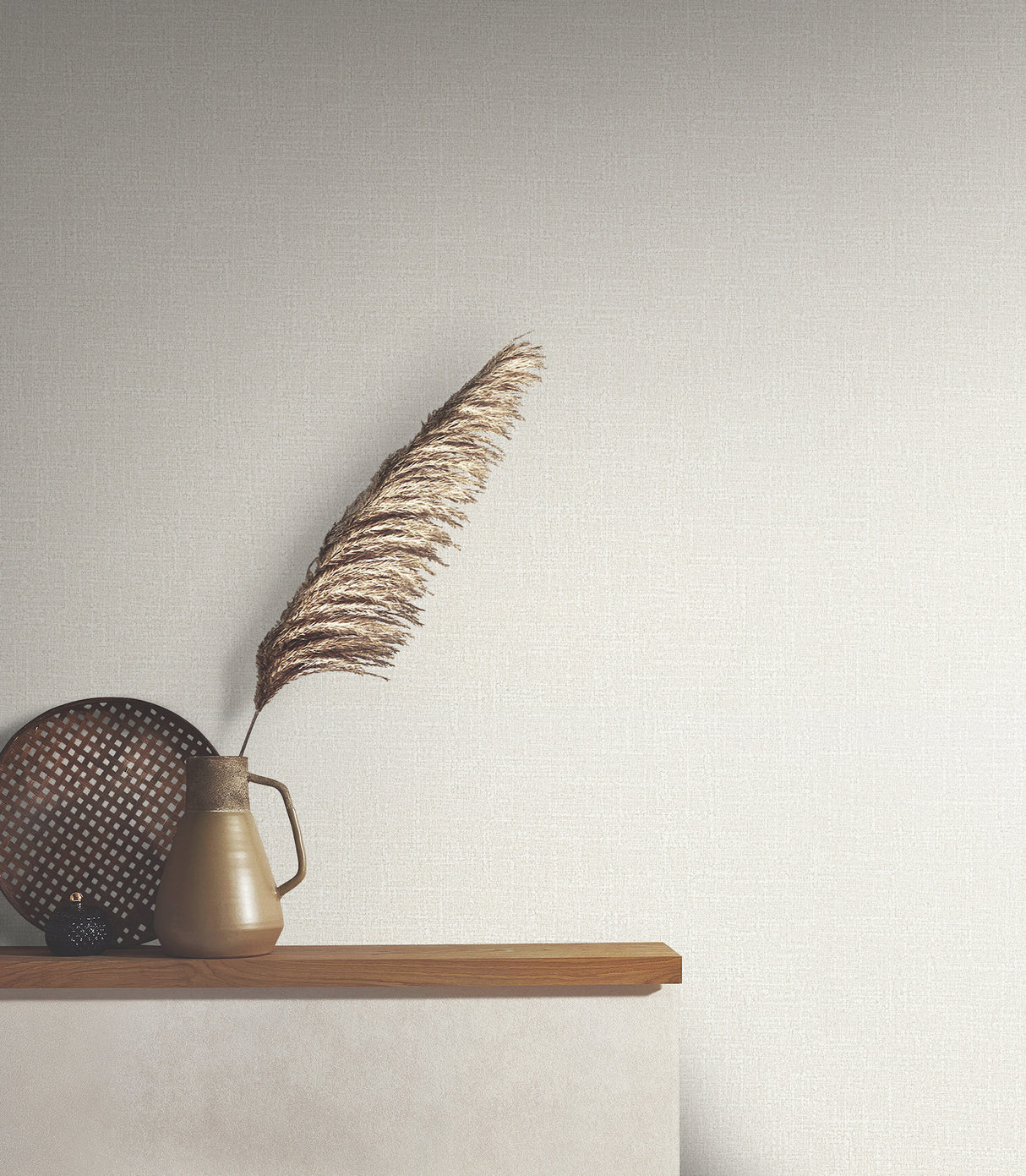 Highland Tweed Dove by Antonina Vella Faux Fabric Wallpaper- York Designer Series MA34913