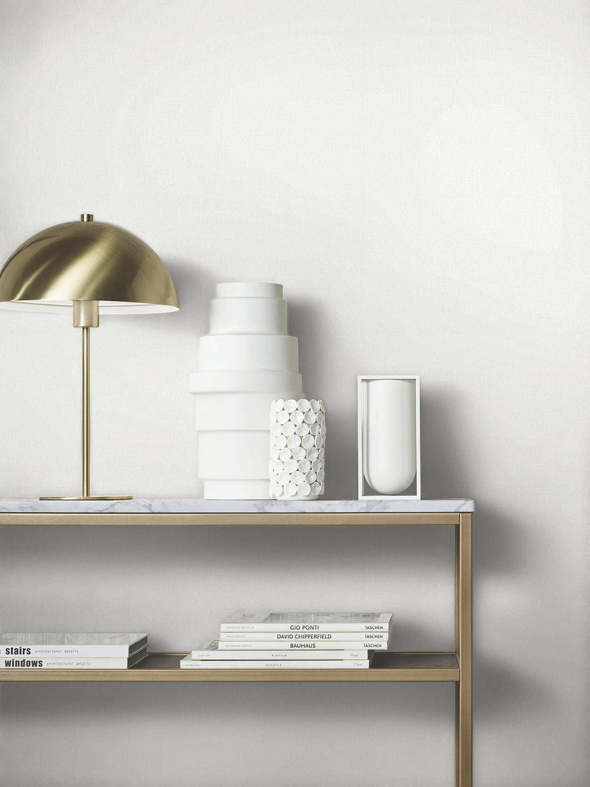Cabric White by Antonina Vella Shimmering Texture Wallpaper – York Designer Series MA34914