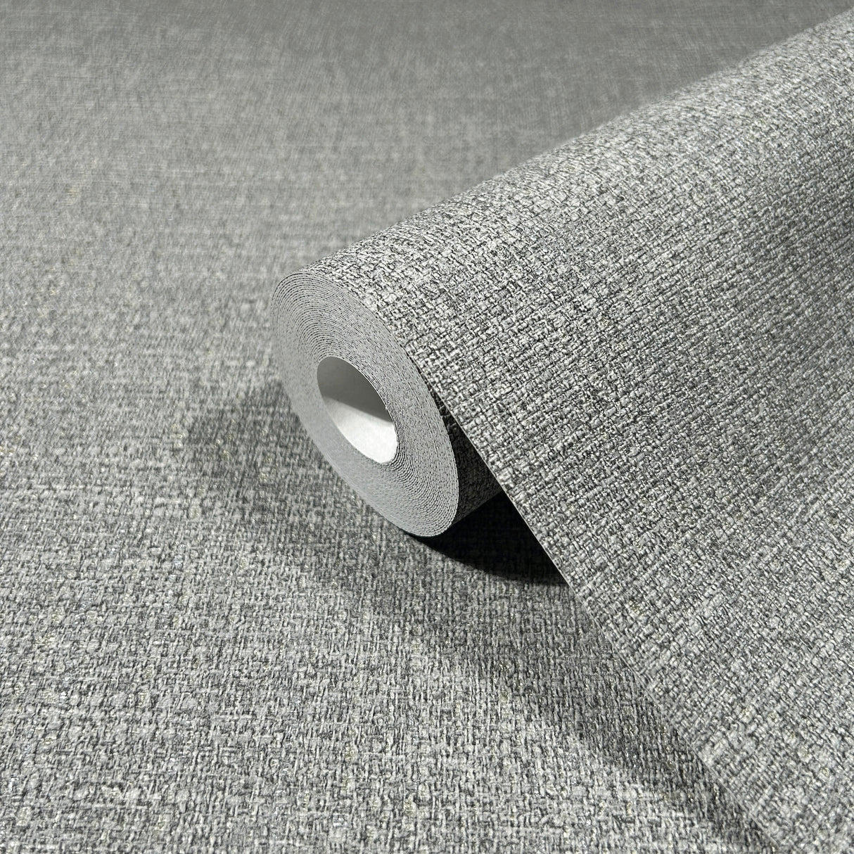Highland Tweed Dark Grey by Antonina Vella Faux Fabric Wallpaper – York Designer Series MA34915