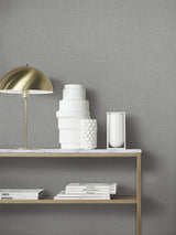 Highland Tweed Dark Grey by Antonina Vella Faux Fabric Wallpaper – York Designer Series MA34915