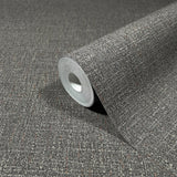 Highland Tweed Charcoal by Antonina Vella Faux Fabric Wallpaper – York Designer Series MA34916