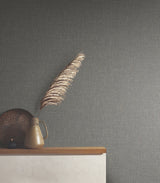 Highland Tweed Charcoal by Antonina Vella Faux Fabric Wallpaper – York Designer Series MA34916
