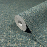 Highland Tweed Dark Blue by Antonina Vella Faux Fabric Wallpaper – York Designer Series MA34917