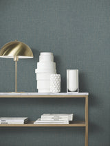 Highland Tweed Dark Blue by Antonina Vella Faux Fabric Wallpaper – York Designer Series MA34917